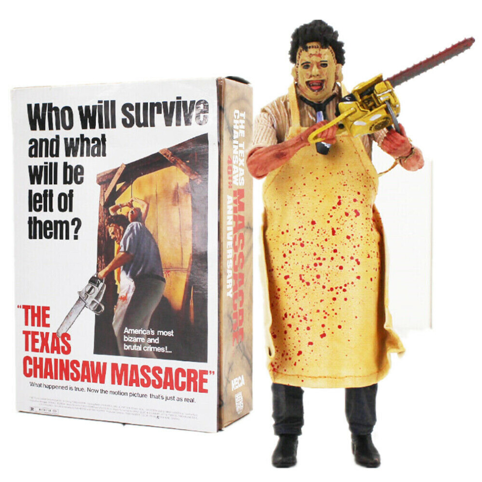Jardiboutique Neca The Texas Chainsaw Massacre Horror Leatherface 7" Pvc Action Figure Toy Set