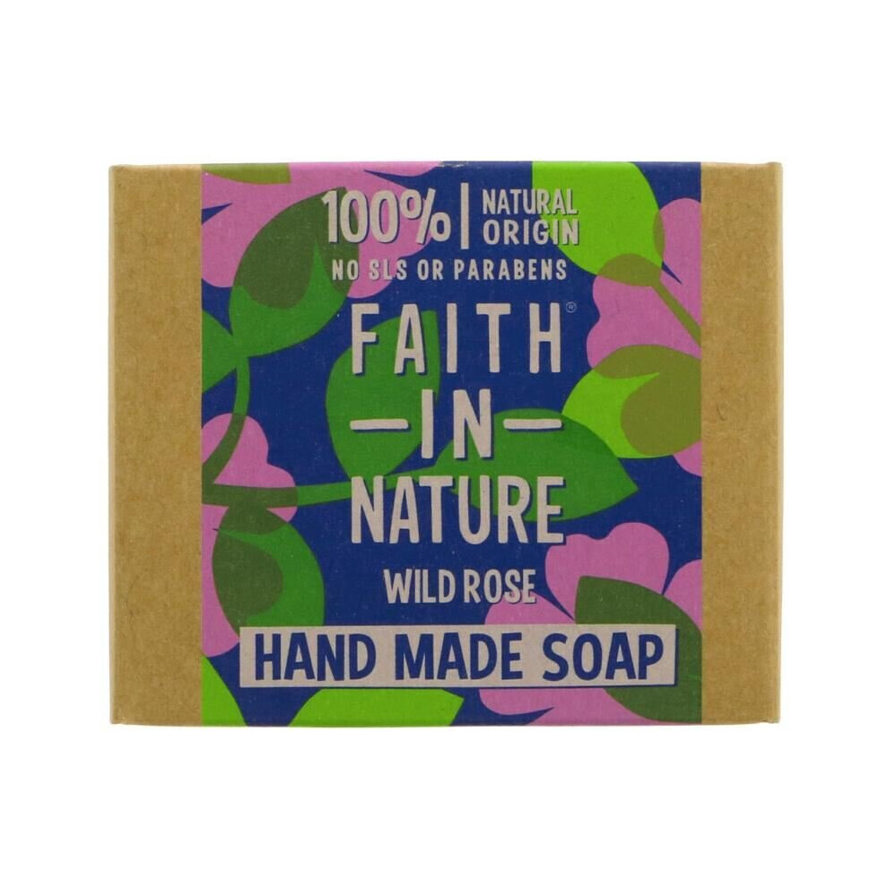 Faith In Nature | Wrapped Soap - Wild Rose | 1 x 100g