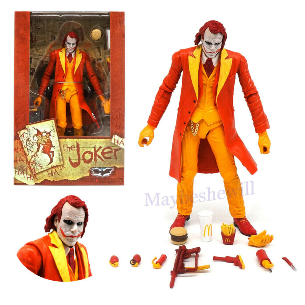 NECA Batman Joker McDonald Tpye Funny Action Figure 7" Play Toy Model Gift