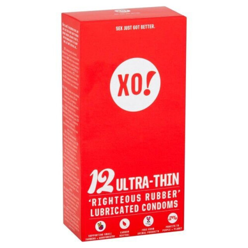 Xo | Ultra Thin Righteous Rubber Condoms | 1 x 12pk