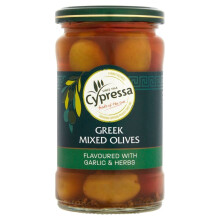 Cypressa | Mixed Olives With Garlic&herb | 1 x 315g