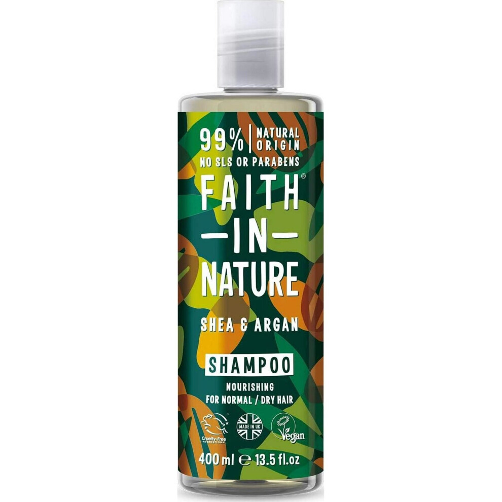 Faith In Nature | Shea & Argan Shampoo | 1 x 400ml