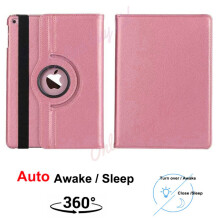 (iPad 10.2 (2020) 8th Gen, Rose Gold) For Apple iPad 10.2 inch 9th, 8th, 7th Generation 2020, 2019 Leather 360 Rotating Smart Stand Case Cover For New iPad 2021