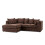 Furniture 786 (Chocolate, Left Hand) Porto Jumbo Cord Corner Sofa 1