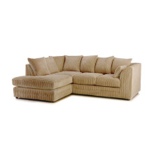 (coffee, Left Hand) Porto Jumbo Cord Corner Sofa