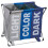 URBN Living (Blue/Grey, 3) Large 2 / 3 Section Laundry Basket Washing Clothes 1