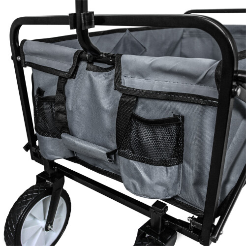 Faltbarer Gartenwagen – Grau 2