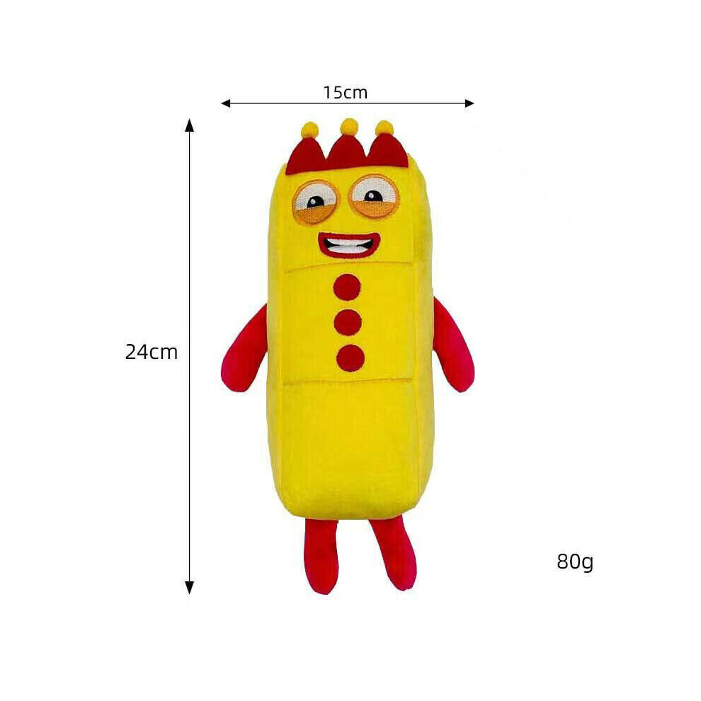 (THREE) Numberblocks Plush Doll Educational Stuffed Toys