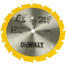 DeWalt Trim Saw Blade 165mm x 10mm x 36-Tooth