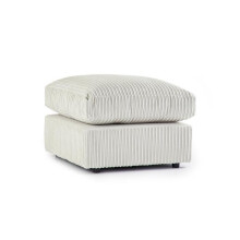 (Mink) Large Jumbo Cord Fabric Footstool