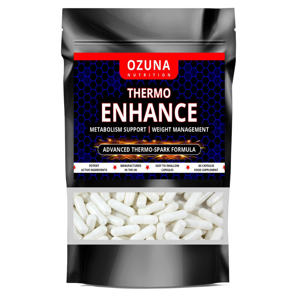 Ozuna Nutrition Thermo Enhance Strong Fat Burner, Thermogenic Safe Weight Loss Supplement Keto Boost Metabolism & Diet Pills | 60 Capsules