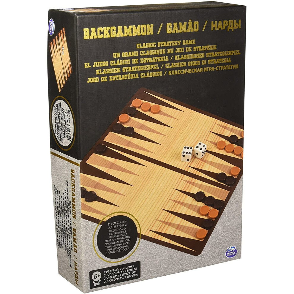 Spinmaster Games Classic Backgammon Game