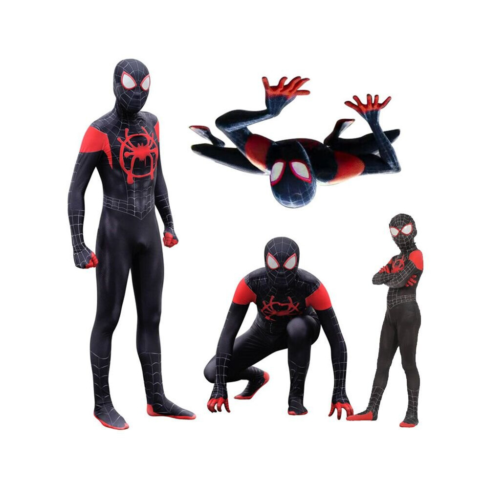 Spider-Man: Into the Spider-Verse Kids Costume Miles Morales Cosplay Zentai  Suit