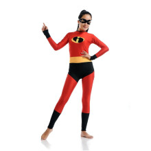 (Girls, M) Incredibles Costumes Woman Man Boys Girls Halloween Party Cosplay With Mask 2pcs