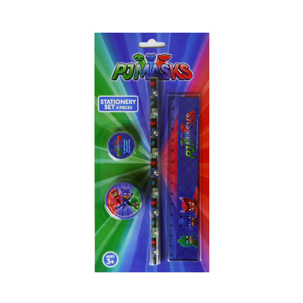 PJ Masks 4 Piece Pencil Stationery Gift Set