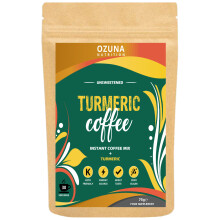 Turmeric Coffee Latte | Instant Golden Milk Elixir Mix Powder | Sugar Free, Low Calorie Vegan Keto Friendly Diet Latte | 30 Servings