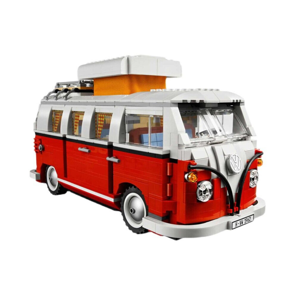 Volkswagen T1 Camper Van 1334-Piece Building Blocks Model Kit - ABS, DIY