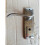 BORDEAUX WC BACKPLATE LEVER PAIR SATIN NICKEL DOOR HANDLE 1
