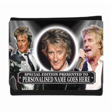 Personalised Icon Legend Rod Stewart Leather Effect Wallet