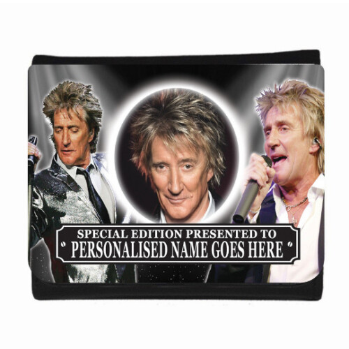 Personalised Icon Legend Rod Stewart Leather Effect Wallet