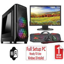 Fast Gaming PC Bundle-Intel Core i5 8GB RAM 1TB GT710 2GB 22' Monitor - Refurbished