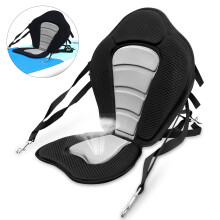 Black Universal High Back Backrest Kayak Seat Detachable Breathable Thickened Non-slip Sup Board Seat
