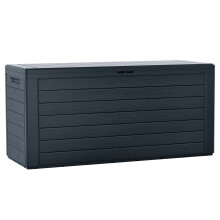 (280L) Outdoor Storage Box Patio Plastic Container + Lid