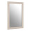 Premier Housewares Large Wall Mirror, Grain Pattern White Frame Mirror for Home, Office, Closet 2