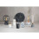 Premier Housewares Contemporary Black Marble Wall Clock, Marble Constructed Large Wall Clock, Versatile Clock For Kitchen 3