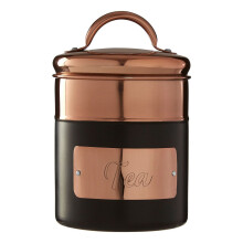Premier Housewares Prescott Charcoal / Copper Tea Canister