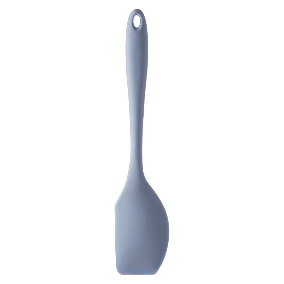 Premier Housewares Non-Stick Silicone Spatula,Stain Resistant Turner,Cooking & Baking Tool With Flat Edge Paddle Light/Blue