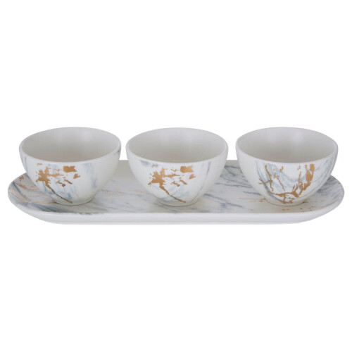 Premier Housewares Premier Housewares Marble Luxe 4  Piece Tapas Set 1