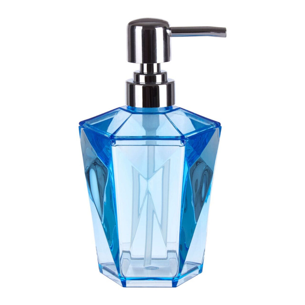 Premier Houseware Black Acrylic Lotion Dispenser Hand Soap / Grey And Silver Pump Bottle Dispenser Shampoo / Oil Dispenser Bottles 10 x 18 x 10