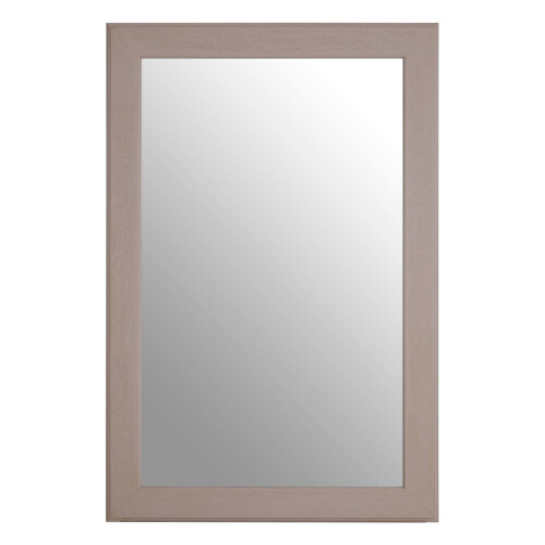 Premier Housewares Large Wall Mirror, Grain Pattern Grey Frame Mirror for Home, Office, Closet