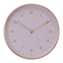 Functional And Stylish Gold And Pink Finish Wall Clock, Versatile Indoor Clock, Elegant Clock For Outdoor