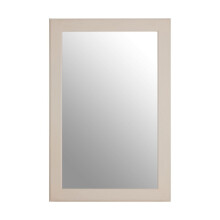 Large Wall Mirror, Grain Pattern White Frame Mirror for Home, Office, Closet