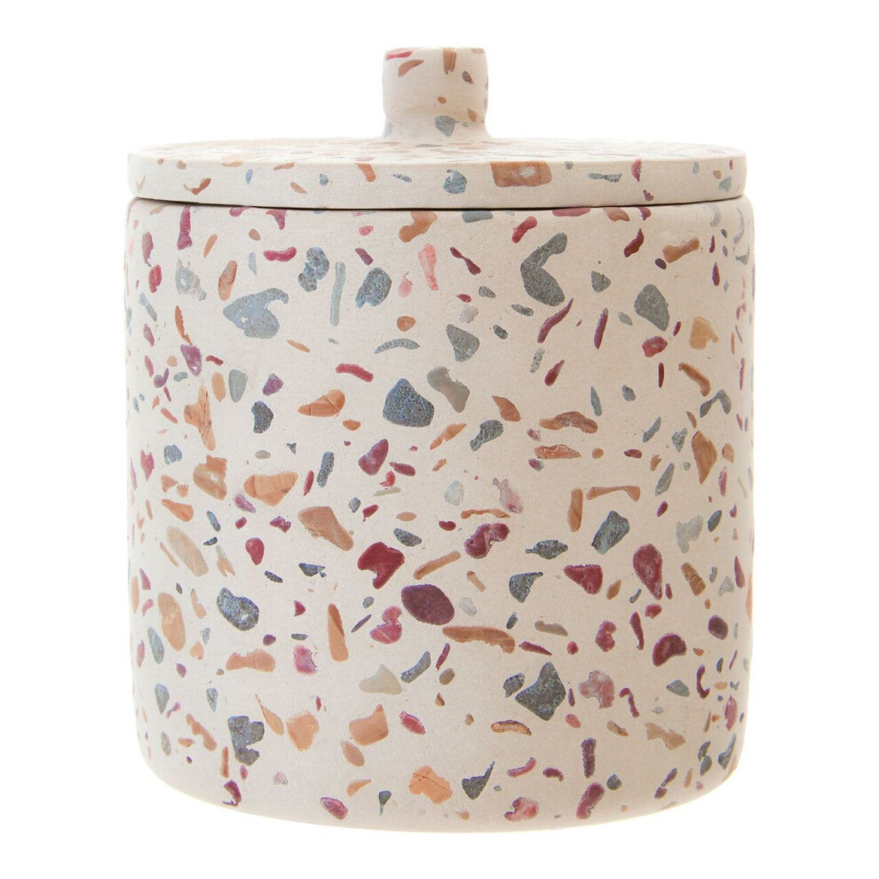 Premier Housewares Glass Jars / Jar With Multi Colored Finish Glass Jar Modern Glass Storage Jars With Lids Concrete Glass Jars With Lid 9 X 11 X 9