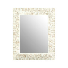 Premier Housewares Zelma Antique White / Brush Gold Wall Mirror