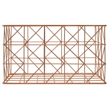 Premier Housewares Vertex Copper Finish Zigzag Wire Basket