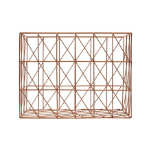 Premier Housewares Vertex Copper Finish Cross Design Wire Basket
