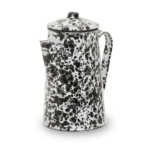 Premier Housewares Durable Black And White Patterned Coffee Pot, Elegant Design Coffee Pot, Practical Coffee Pot For Breakfast 1