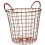 Premier Housewares Functional Copper Finish Round Wire Basket, Stylish Wireframe Basket For Kitchen, High Quality Basket 3
