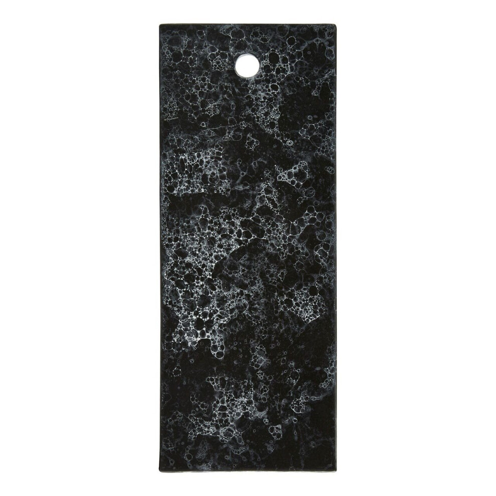 Marble Effect Serving Platter,Rectangular Food Platter,Stoneware Platter With Hanging Hole,Serving Tray