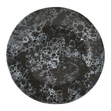 Nordic Black Faux Marble Dinner Plate, Durable Dinner Plate For Dinner, Versatile Deep Dinner Plate