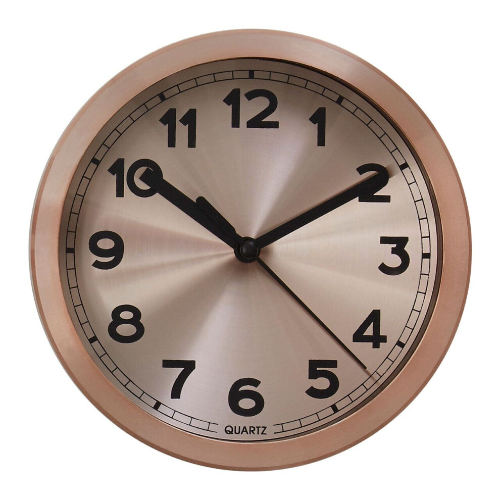 Interiors By Premier Elko Wall Clock With Copper And Black Finish