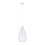 Premier Housewares Contemporary Teardrop White Pendant Light, Effortlessly Maintained Down Light Wall, Sleek Ceiling Light 1