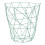 Premier Housewares Stylish Green Finish Storage Basket, Functional Storage Basket For Kitchen, Durable Decorative Basket 1