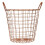 Premier Housewares Functional Copper Finish Round Wire Basket, Stylish Wireframe Basket For Kitchen, High Quality Basket 1