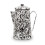 Premier Housewares Durable Black And White Patterned Coffee Pot, Elegant Design Coffee Pot, Practical Coffee Pot For Breakfast 1