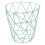 Premier Housewares Stylish Green Finish Storage Basket, Functional Storage Basket For Kitchen, Durable Decorative Basket 2